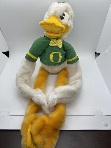 University of Oregon Disney Hook Arms Plush Donald Duck UofO Vintage Toy Rayko Cover