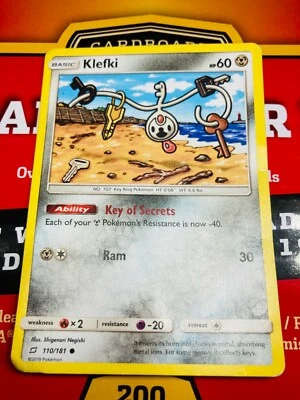 Pokemon Team Up Klefki Single Card Common PLAYED CONDITION V219 - Image 1 of 3