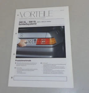Produktinfo/Advantages Mercedes Sl R129 300 - 500 Schließsysteme By 2/1989 - Picture 1 of 1
