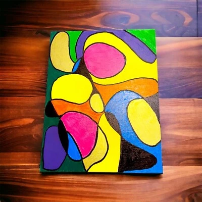 Abstract Oil Painting Done By Oil Pens - Image 1 of 4