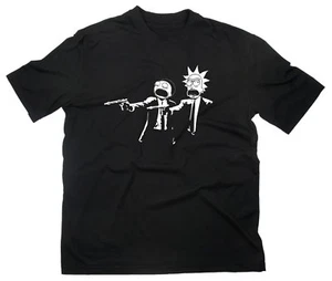 Pulp Fiction Rick And Morty Fan T-Shirt Fanshirt TV Serie Wubba Lubba Schwifty - Bild 1 von 1