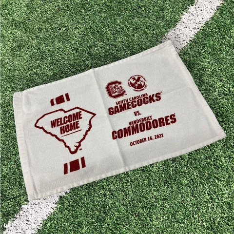 South Carolina Gamecocks Football 2021 vs Vanderbilt Commodores Rally Towel Cover