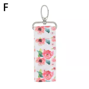 1pc Lip Balm Bag KeyRing Chapstick Holder Charm Lipstick Pouch Key Chain Keyring - Picture 1 of 13