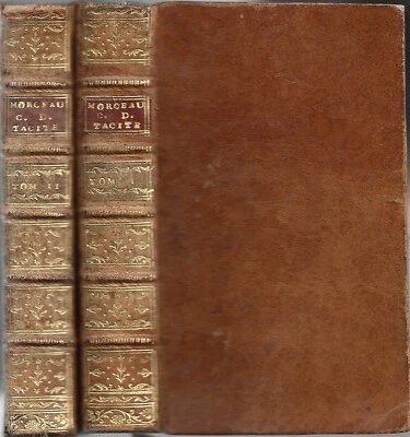TACITE Morceaux Choisis Art Traduction Français-Latin par D'ALEMBERT T1-T2 1784 - Photo 1/4