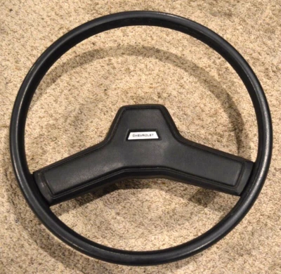 1982-1987 chevrolet van G10 G20 G30 STEERING 2 SPOKE wheel oem horn PAD CHEVY - Image 1 of 4