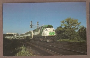 VINTAGE RAILROAD POSTCARD GO TRANSIT TRAIN 156 281 - Picture 1 of 1