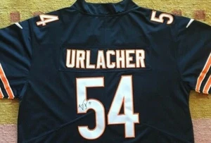 Brian Urlacher signed Autogramm Blue Chicago Bears Trikot NFL HOF USA - Bild 1 von 4