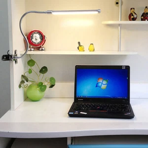 6W LED Reading Light Table Clamp Clip Bedside Lamp Switch Plug USB Power Supply - Picture 1 of 14
