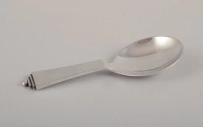 Georg Jensen Pyramid. Compote spoon in sterling silver. - Image 1 of 4