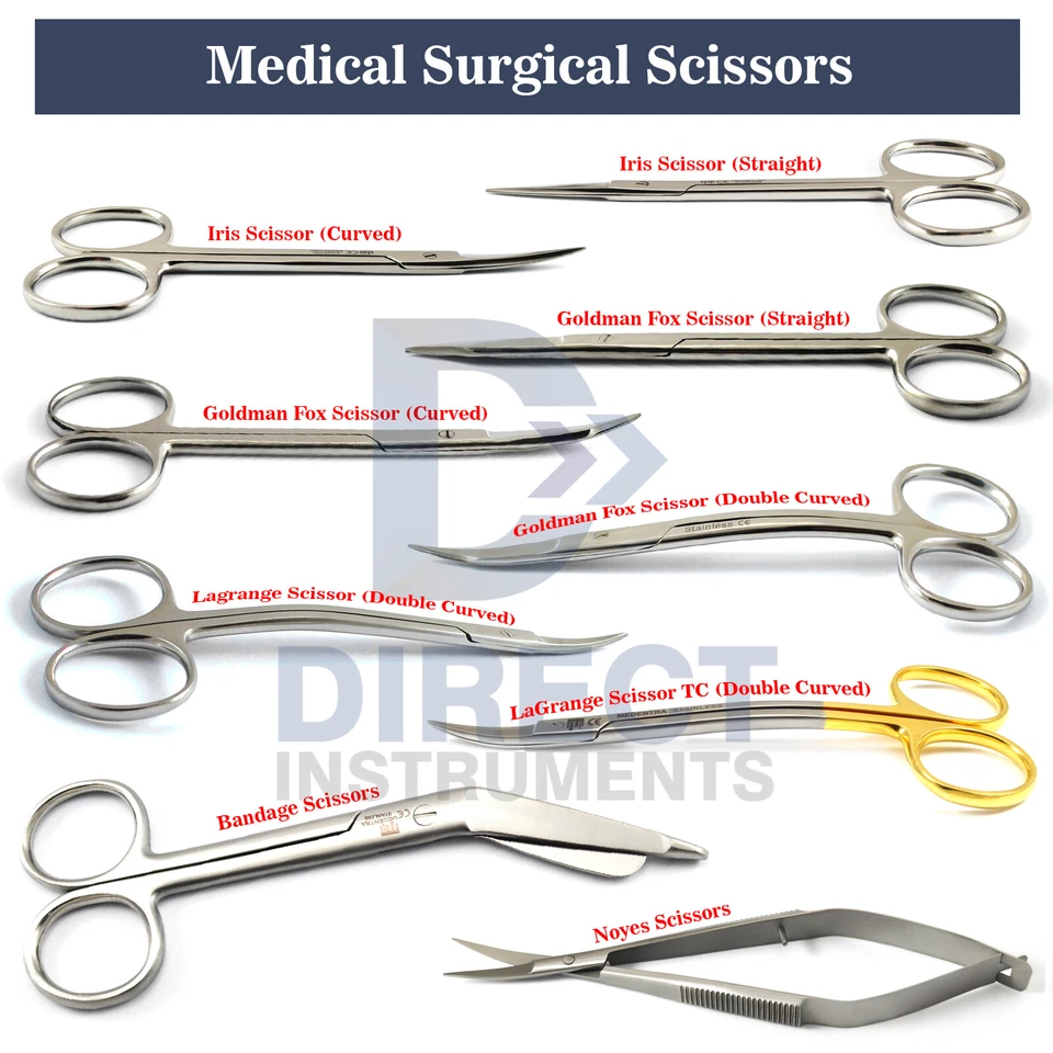 MEDENTRA Surgical Scissors Medical Dental Veterinary Microsurgery Dissecting New - Image 1 of 1