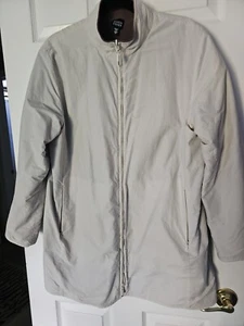EILEEN FISHER Women’s Size M Beige Soft Full Zip Fleece Lined Jacket Lightweight - Picture 1 of 8
