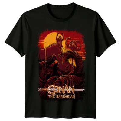 Conan the Barbarian (1983) Movie Poster Inspired T-Shirt Retro 80s Tee Unisex - Image 1 of 4