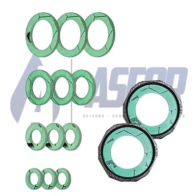 GRUNDFOS 8x Flachdichtung Fiberdichtung 1 1/2 1 1/4 Heizungspumpe Umwälzpumpe Dichtung