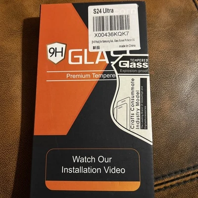 Paquete de 3 protectores de pantalla de vidrio templado para Galaxy S24 Ultra Foto 1 de 2