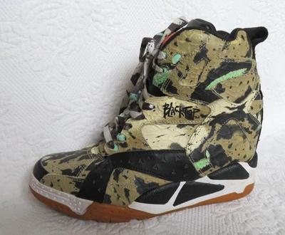 MELODY EHSANI x REEBOK BLACKTOP PUMP WEDGE HIGHTOP, SZ 8 - Image 1 of 4