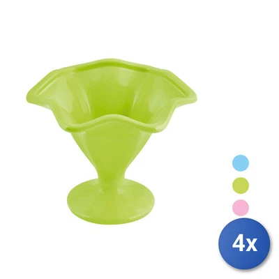 4x Coppe Gelato Home  In Melamina Assortita Cl 21 - Immagine 1 di 4