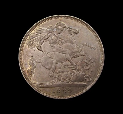 VICTORIA 1889 SILVER JUBILEE HEAD CROWN - HIGH GRADE - Image 1 of 2