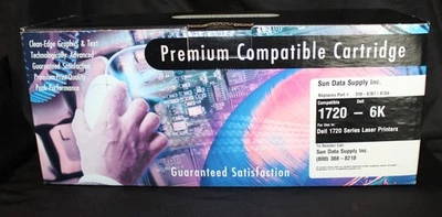 Dell 1720  6K 310-8709 310-8707 Sun Data Supply Black Laser Toner Cartridge New - Image 1 of 3