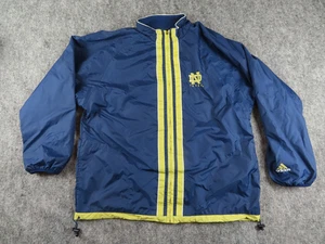 Vintage Notre Dame Fighting Irish Jacke Herren XL Adidas Windbreaker NCAA 90s Y2K - Bild 1 von 11