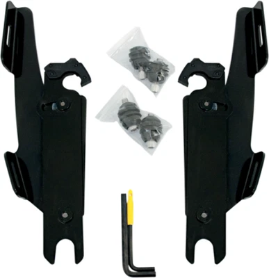 Memphis Shades Windshield Fairing Black Mount Kit 86-17 Harley FLST FLSTF FLSTN - Imagen 1 de 2