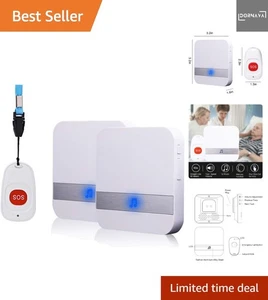 Haus Wireless Mobiler Alarm Notruf Knopf Plug-in-Version Hausnotruf Panikalar... - Bild 1 von 9