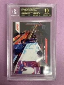 2023 Topps Now Max Verstappen #54 F1 WORLD CHAMPION 23’ BGS 10 BLACK LABEL (BX8) - Picture 1 of 3