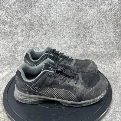 Puma Shoes Mens Size 10 Fuse Motion 2.0 Steel Toe Work Black Mesh Slip Resistant - Image 1 of 4