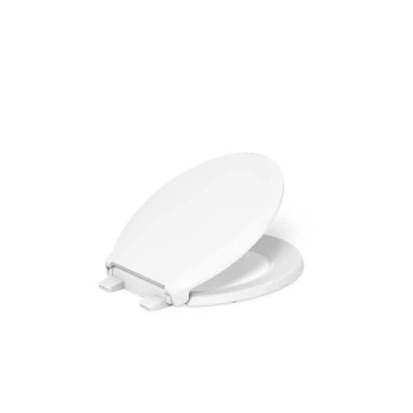KOHLER Cachet Round Antimicrobial Soft Close Front Toilet Seat in White