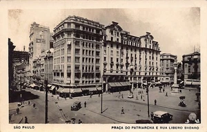 Brasil - SÃO PAULO - Praça do Patriarcha e rua Libero Badaro - FOTO POSTAL - Ed. - Picture 1 of 2