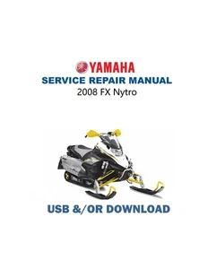 2008 Yamaha FX Nytro Service Manual | FX10 RTX RTRX RTRAX MTX MTRX | USB & Link - Imagen 1 de 11