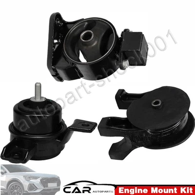 Переднее и заднее крепление двигателя 3 шт. 10-13 для Hyundai Santa Fe / Kia Sorento 2WD авто - Изображение 1 из 4