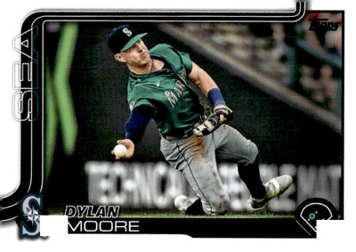 Dylan Moore 2025 Topps Baseball (Series One) - #105 - Seattle Mariners - Image 1 of 2