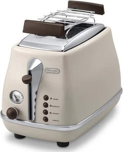 DeLonghi Icona Vintage Toaster Brötchenaufsatz Bräunungsstufen Auftauen Aufwärm - Bild 1 von 4