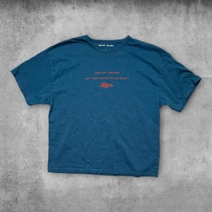 Billie Eilish Shirt Adult Large Blue Hit Me Hard and Soft Merch Crewneck Concert - Picture 1 of 3
