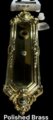 Baldwin 6790-030-KE Door Interior Escutcheon Plate Polished Brass Finish NOS - Image 1 of 2