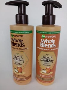 Garnier Whole Blends Sulfate Free Remedy Honey Treasures Shampoo und Conditioner - Bild 1 von 8