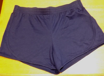 Shorts feminino Danskin Now poli/algodão tamanho S 4-6 cintura elástica azul marinho W30/L3.5 - Imagem 1 de 4