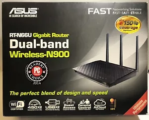 ASUS RT-N66U Gigabit Router Dual- Band Wireless N900 Used - Picture 1 of 12