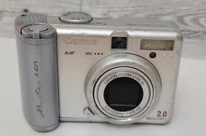 Canon PowerShot A60 2.0MP Digital Camera - Silver- For Parts- READ - Picture 1 of 8
