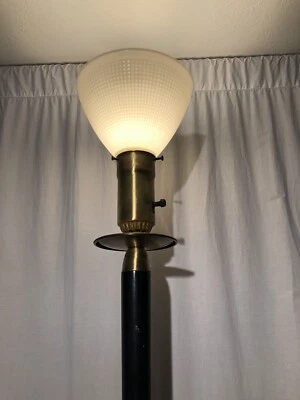 🛋 Lâmpada de assoalho antiga Marbro #1550 59" 40’s - 50’s toda original nova Mogul GE💡 - Imagem 1 de 4