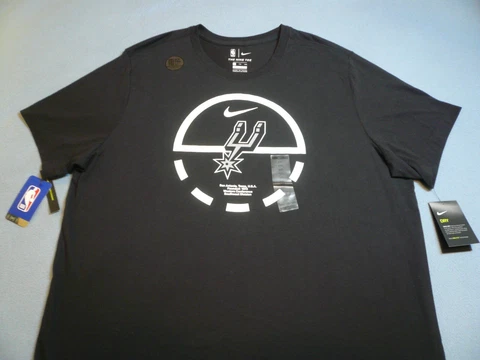 Nike San Antonio Spurs Court Lines BRAND NEW shirt NBA NWT dri fit SA SAS Cover