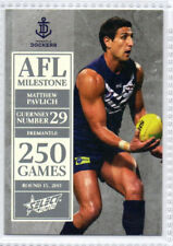 2012 AFL SELECT MILESTONE (250 GAMES) CARD - MG22 Matthew PAVLICH (FREMANTLE)