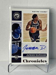 2021-22 Chronicles Draft Picks Chronicles RC Signatures Bronze #47 Juwan Durham