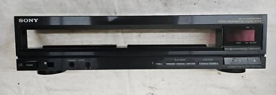 SONY CDP-C500 Compact Disc Player FACEPLATE w Power Button PCB - Image 1 of 4