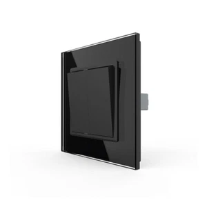 Interruptor de pulso basculante basculante de 2 velocidades LIVOLO Design negro - Imagen 1 de 6