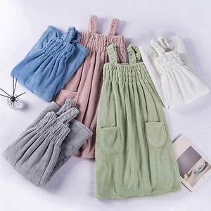 Elastic Chest Bath Towel After-shower Dress Luxurious Coral Fleece with Quick - Picture 1 of 15