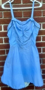 VINTAGE 1950's BLUE NYLON SWIMSUIT - Picture 1 of 3