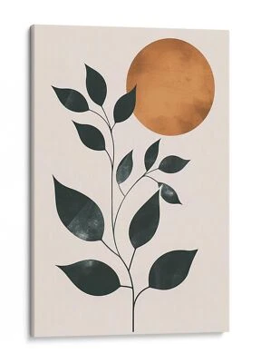 Impresión de arte botánico abstracto, arte de pared minimalista moderno para decoración del hogar Foto 1 de 4