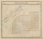 Asie. Iles Kurilles #50 Southern Kurile Islands. Russia. Vandermaelen 1827 Map