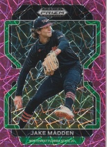 2022 Panini Prizm Draft Picks PDP118 Jake Madden Neon Pink Velocity NM FAST SHIP